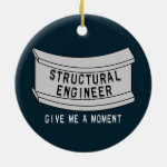 Structural Engineer Beam Moment Ceramic Ornament