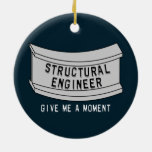 Structural Engineer Beam Moment Ceramic Ornament