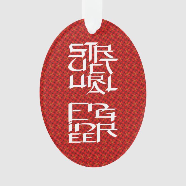Structural Engineer Character Ornament (Front)
