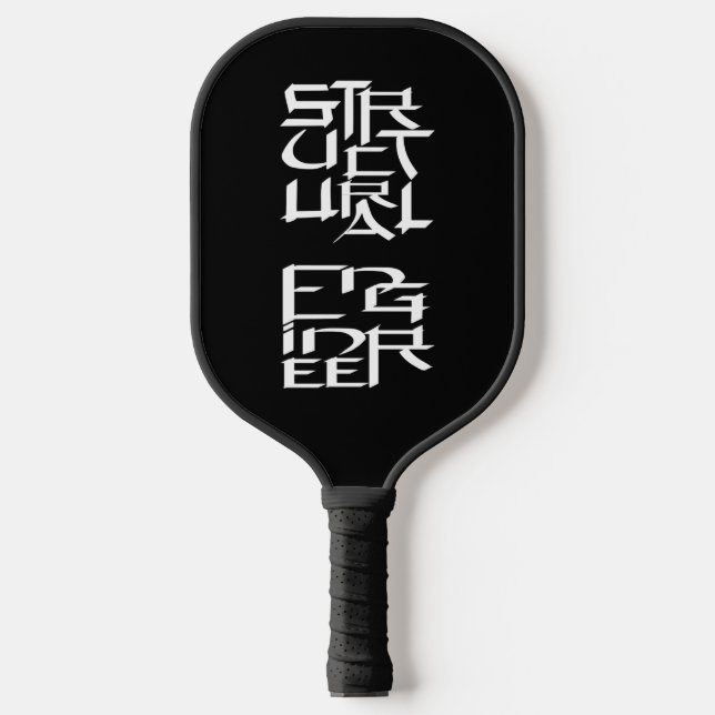 Structural Engineer Character Pickleball Paddle (Front)