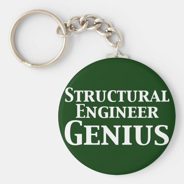 Structural Engineer Genius Gifts Keychain