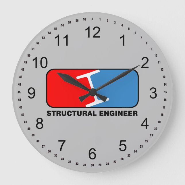 Structural Engineer League Large Clock (Front)