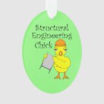 Structural Engineering Chick Ornament