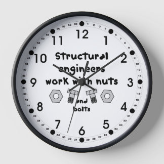 Structural Engineers Work Clock