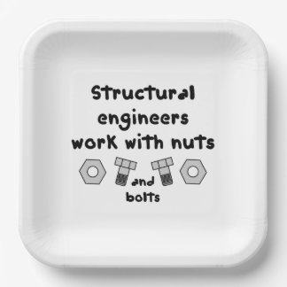 Structural Engineers Work Paper Plates