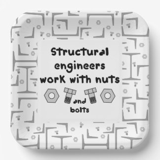 Structural Engineers Work Paper Plates