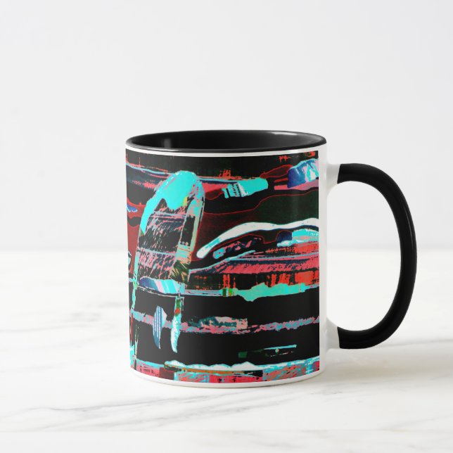 Structural Interference – Abstract Coffee Mug (Right)