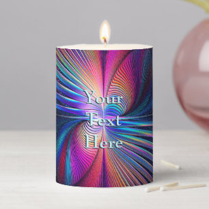 Structural Iridescence Pillar Candle