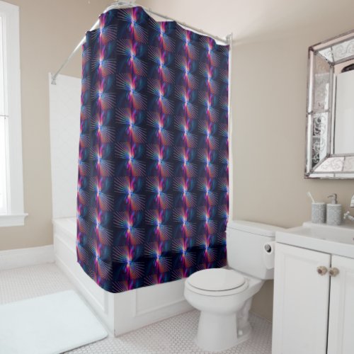 Structural Iridescence Shower Curtain