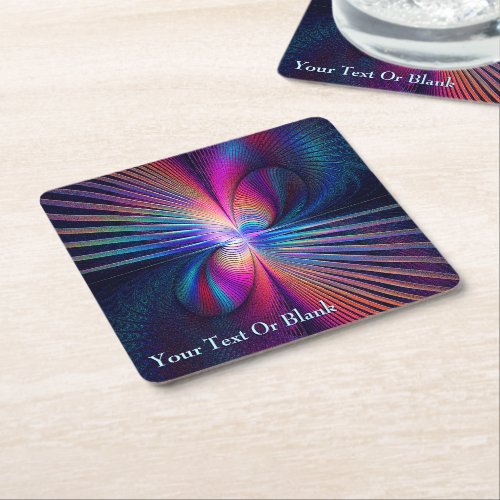 Structural Iridescence Square Paper Coaster