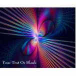 Structural Iridescence Statuette<br><div class="desc">A beautiful multi-colored fractal image reflecting the iridescent colors resulting from light interacting with the structure of some bird feathers. Add your own text.</div>
