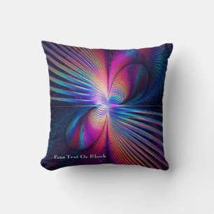 Structural Iridescence Throw Pillow
