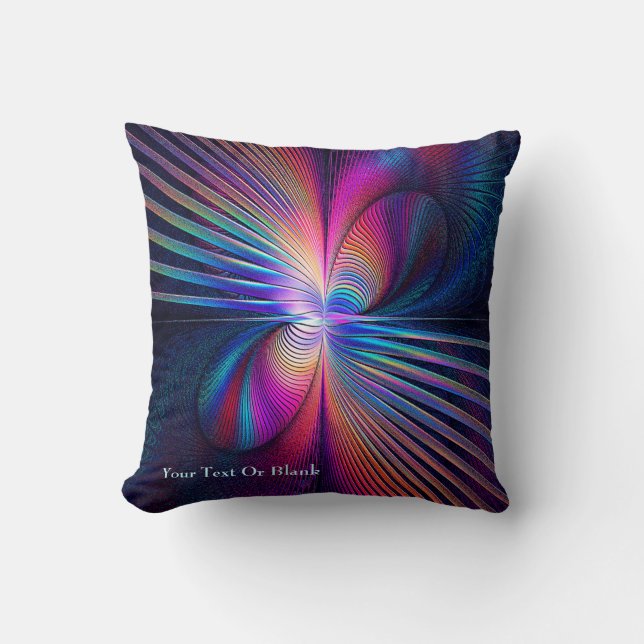 Structural Iridescence Throw Pillow (Front)