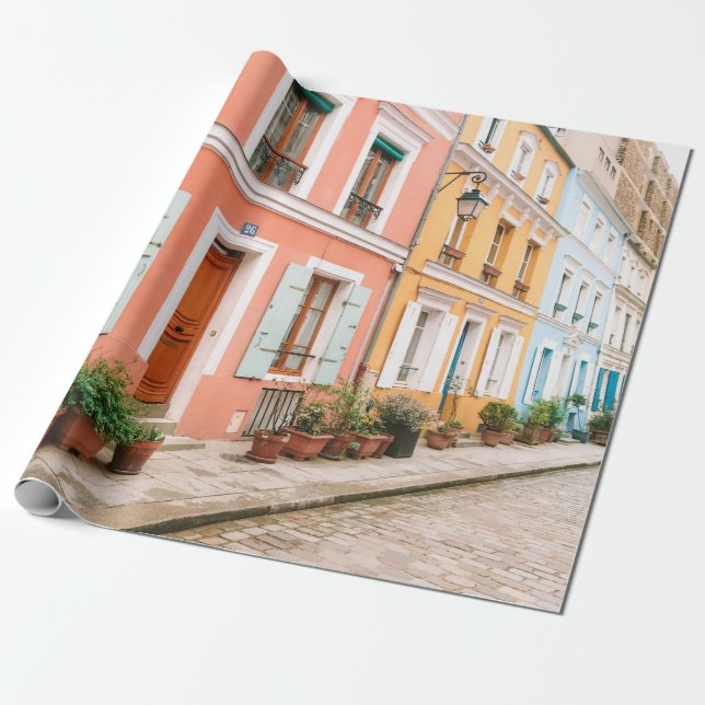 STRUCTURAL PHOTOGRAPHY OF MULTICOLORED BUILDING WRAPPING PAPER (Unrolled)