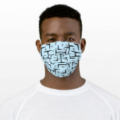 Structural Steel Pattern Adult Cloth Face Mask (Worn)