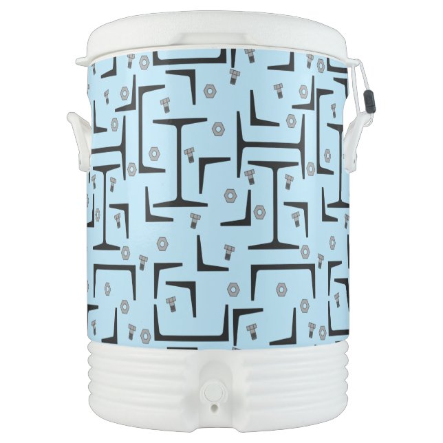 Structural Steel Pattern Beverage Cooler (Front)