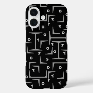 Structural Steel Pattern iPhone 16 Case