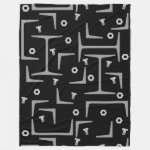 Structural Steel Pattern Fleece Blanket