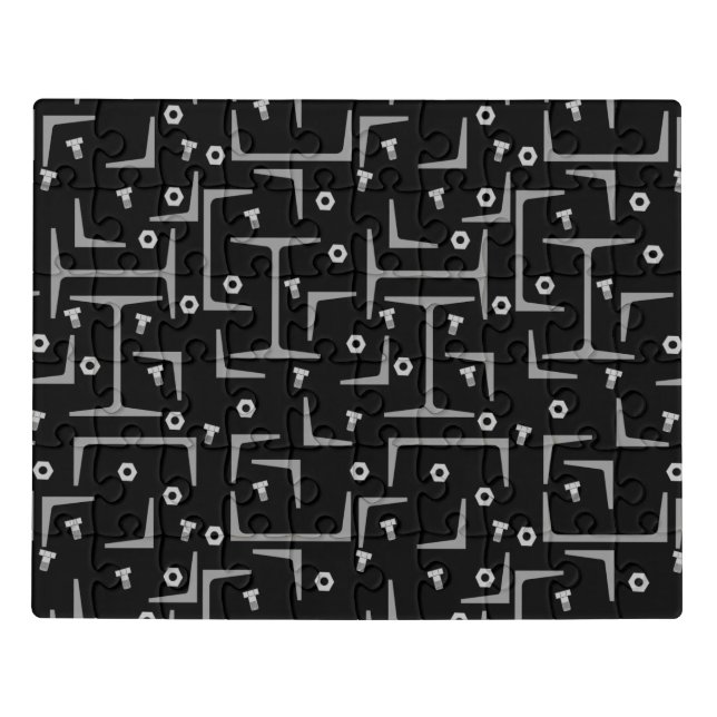Structural Steel Pattern Jigsaw Puzzle (Puzzle Horizontal)