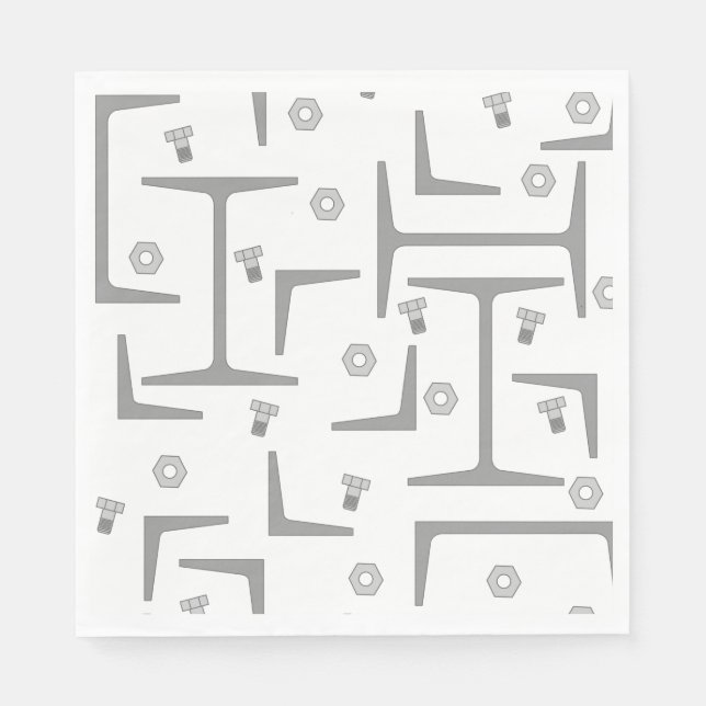 Structural Steel Pattern Napkins (Front)