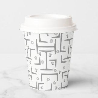 Structural Steel Pattern Paper Cups
