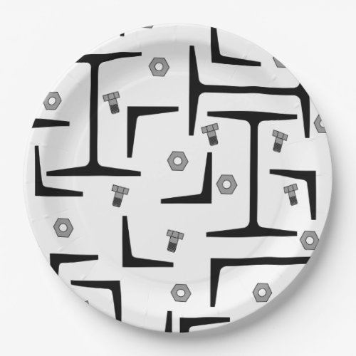 Structural Steel Pattern Paper Plates