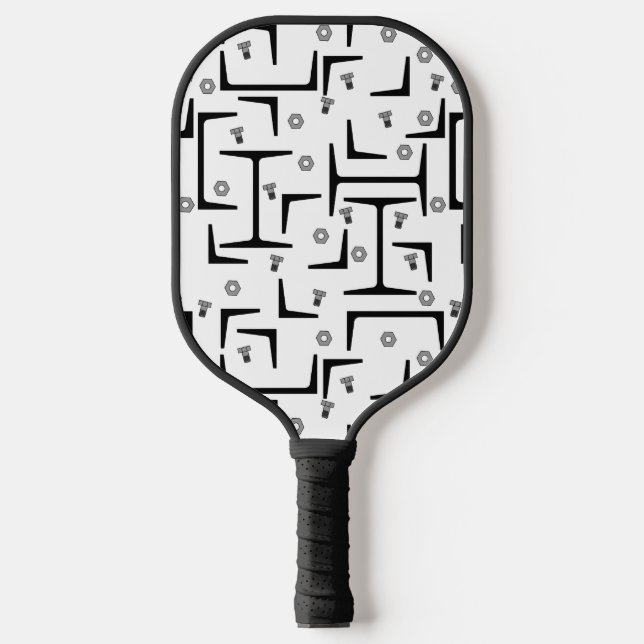 Structural Steel Pattern Pickleball Paddle (Front)