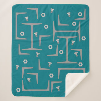 Structural Steel Pattern Sherpa Blanket