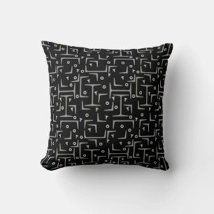 Structural Steel Pattern Throw Pillow
