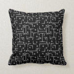 Structural Steel Pattern Throw Pillow