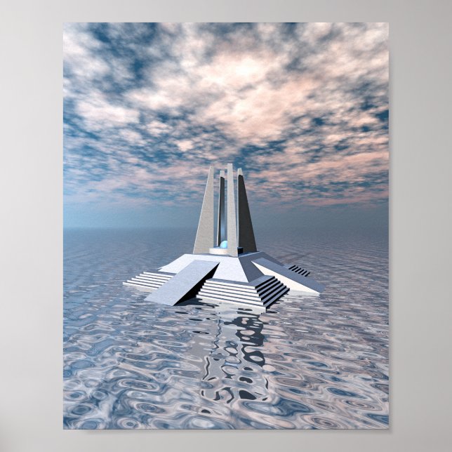 Structural Tower of Atlantis Poster (Front)