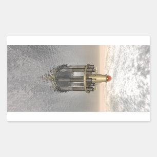 Structure At Sea Rectangular Sticker