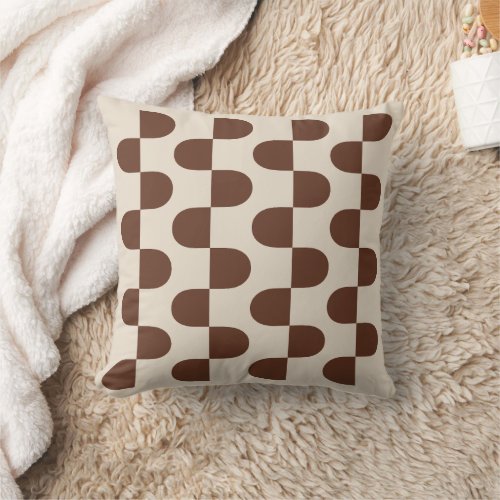 Structure D | Cocoa & Sand Throw Pillow