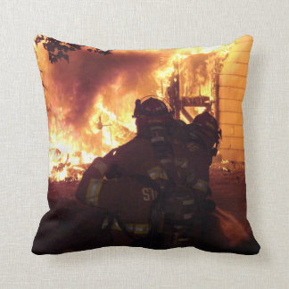 Structure Fire Throw Pillow