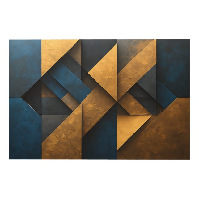 Structure & Luxury Wood Wall Art (Front)