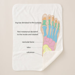 Structure of the human foot sherpa blanket