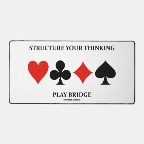 Structure Your Thinking Play Bridge Card Suits Desk Mat