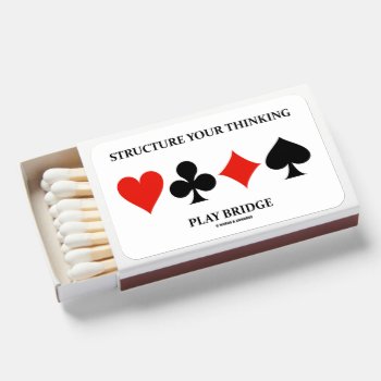 Structure Your Thinking Play Bridge Card Suits Matchboxes by wordsunwords at Zazzle