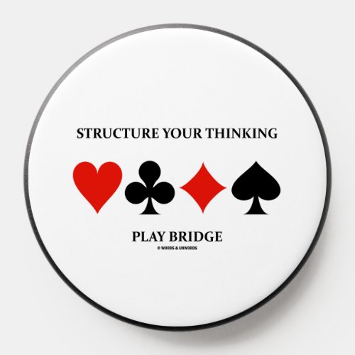 Structure Your Thinking Play Bridge Card Suits PopSocket