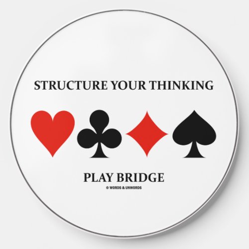 Structure Your Thinking Play Bridge Card Suits Wireless Charger