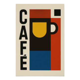 Structured coffee poster