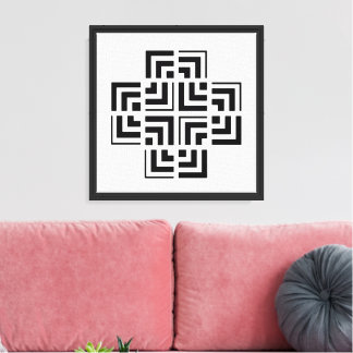 Structured Geometry | Modern Canvas Print