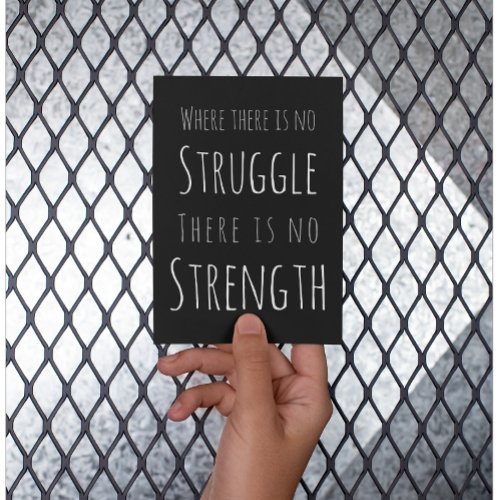 Struggle And Strength Affirmation Postcard