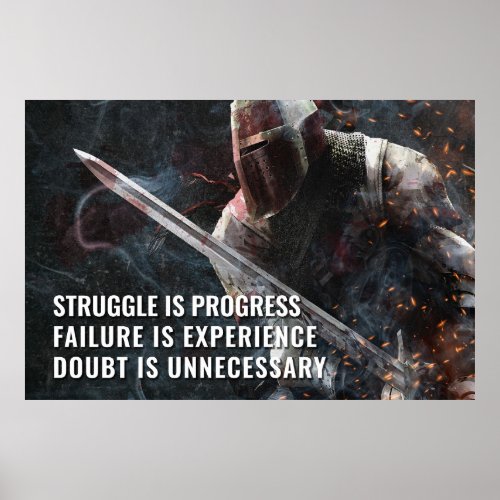 Struggle is Progress _ Motivational  Poster