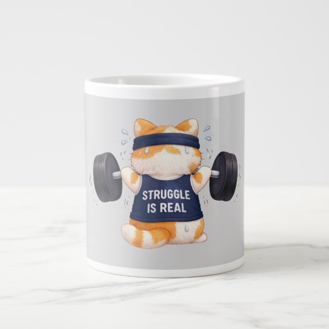 Struggle is Real Giant Coffee Mug (Front)