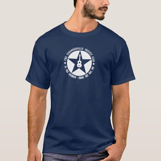 Strummerville Ukulele Club Classic Star logo T-Shirt (Front)