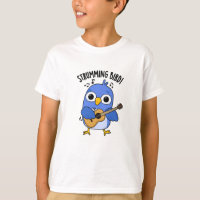 Strumming Bird Funny Animal Pun 