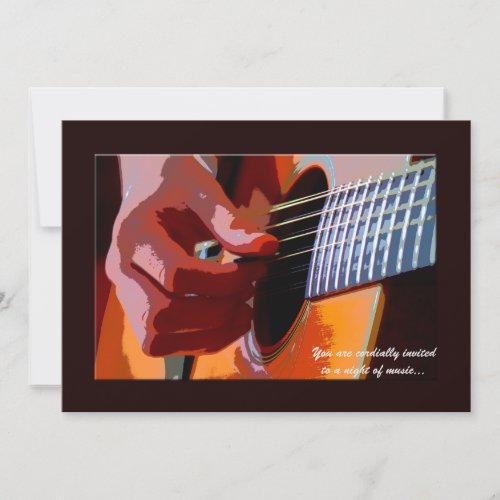 Strumming Guitar Invitation