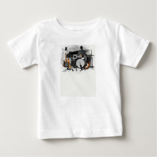 "Strumming Harmony: Guitar Elegance" Baby T-Shirt