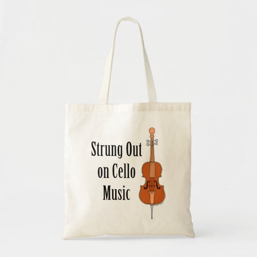 Strung Out Cello Tote Bag